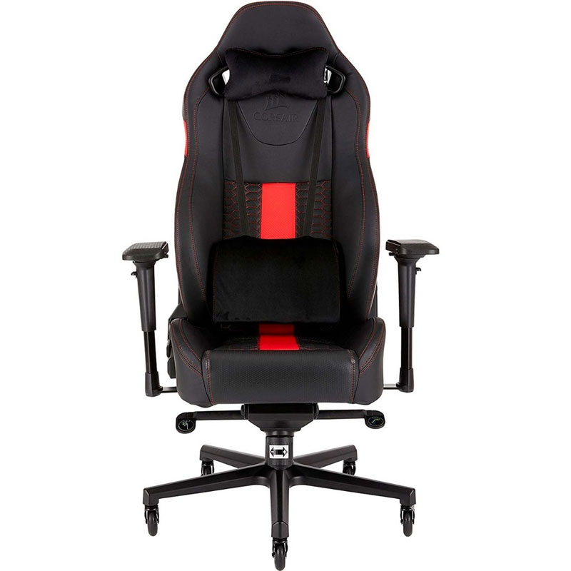 Silla Gamer Corsair T2 Road Warrior Reclinable Negro/Rojo CF-9010008-WW