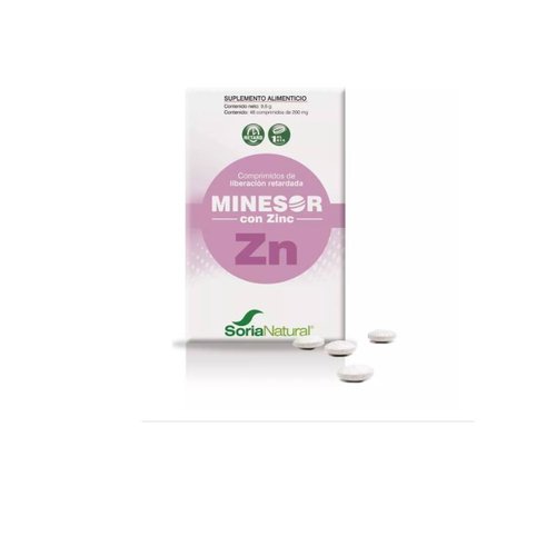 Minesor Zinc Caja Con 48 Comprimidos 37391 Soria Natural