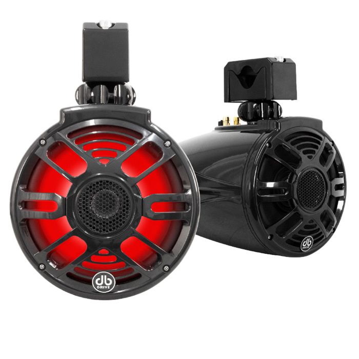 Bocinas Marinas Db Drive Apt8rgb Luz Led 8plg Negro