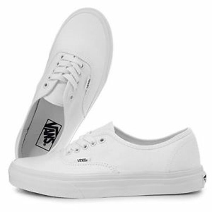 Tenis Vans Authentic True White Nuevo Vn000ee3w00