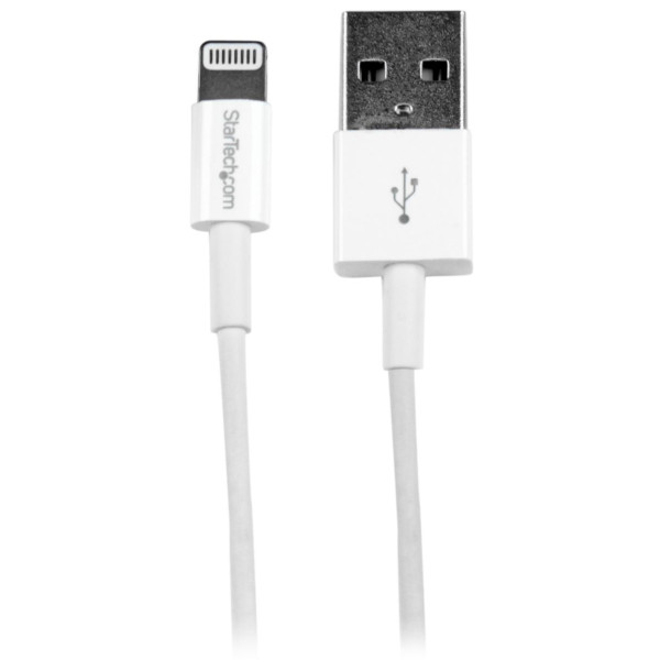 CABLE 1M LIGHTNING APPLE IPOD IPAD IPHONE 5 A USB 2.0 BLANCO