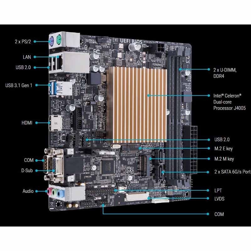 Computadora Pc Cpu Intel Dual Core Hdd 500gb Ram 4gb Ddr4