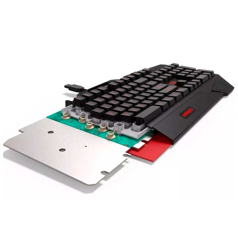 Kit Gamer Teclado Y Mouse Asus Cerberus Rojo/azul