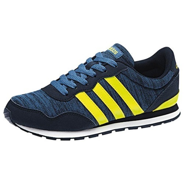 tenis adidas azul con amarillo