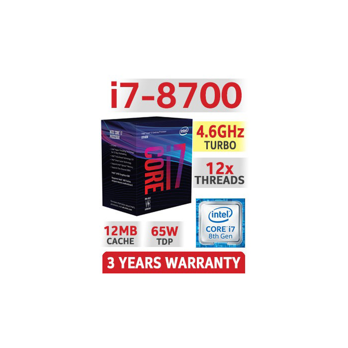 CPU Cpu Gamer Intel I7 8700 8gb Gtx 2060 1tb 80+
