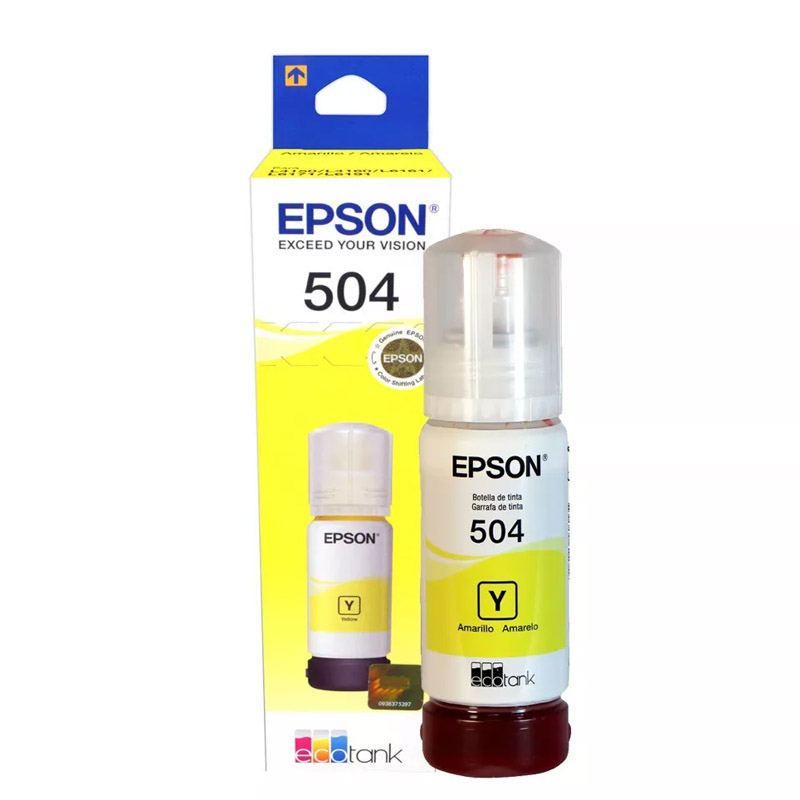 Tinta Epson T504 Amarillo Ecofit L4150 L4160 L6161 L6171