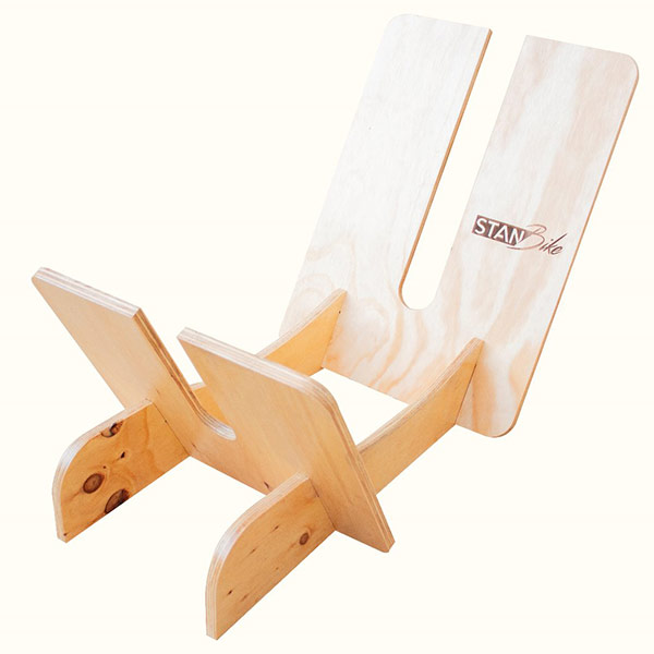 SOPORTE DE PISO DESARMABLE PARA BICICLETA - COLOR NATURAL