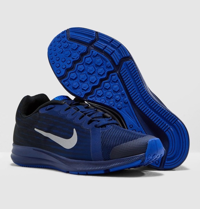 Tenis Nike Downshifter 8 Rfl (GS) Azul Negro Plata Av4456 400
