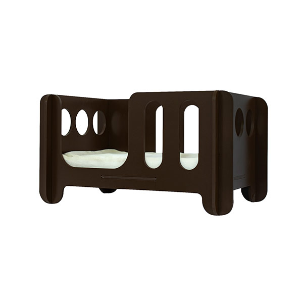 Cama Para Mascota Cuna - Color Chocolate