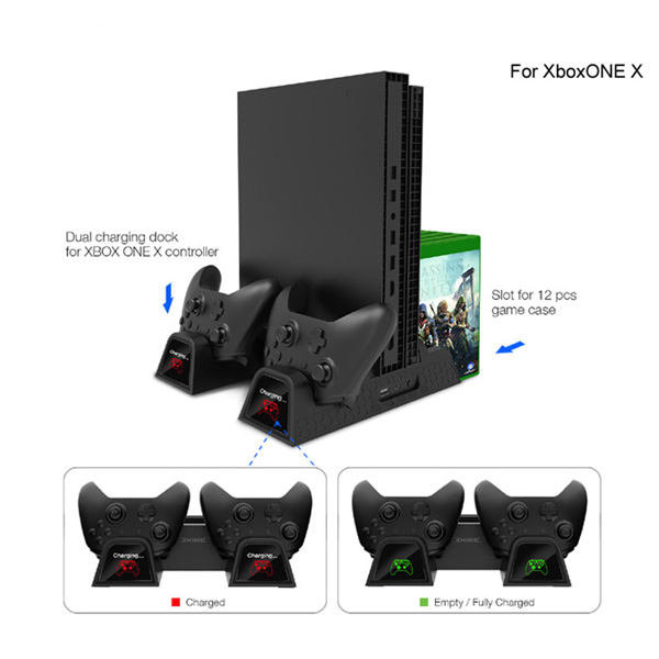 Xbox One / S / X Base Enfriadora, Cargadora y Apoya Juegos
