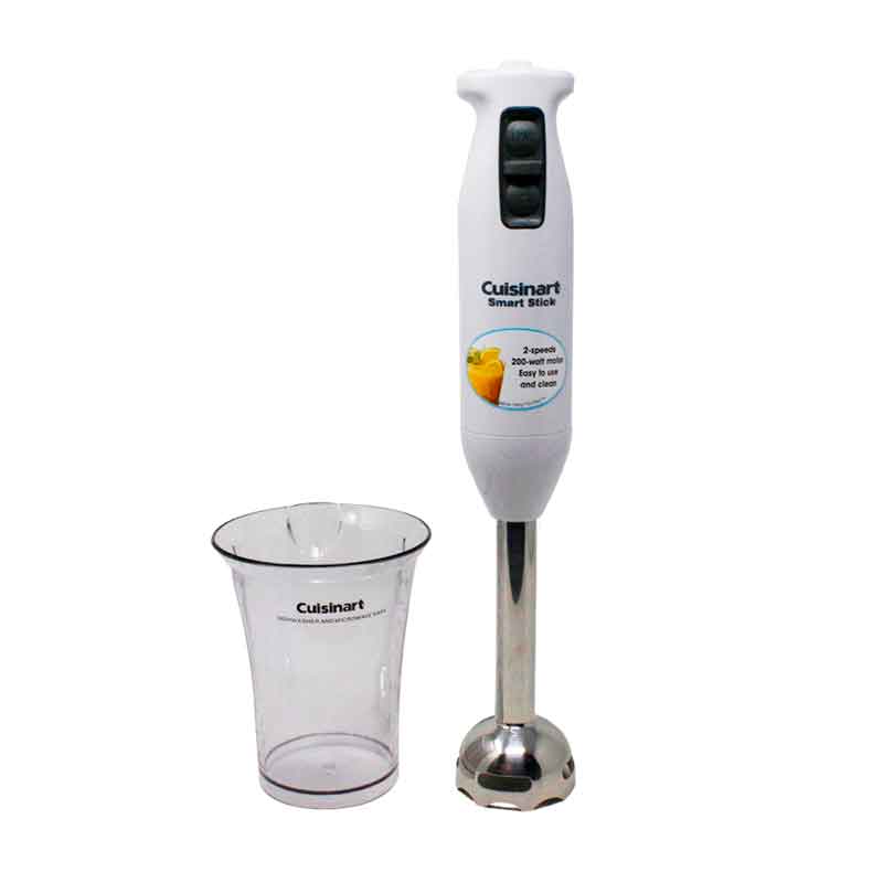Batidora de Inmersión 2 Velocidades Con Vaso Medidor Blanca Rempacada Cuisinart CSB-75FR