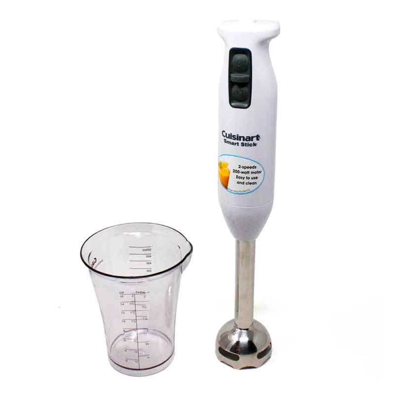 Batidora de Inmersión 2 Velocidades Con Vaso Medidor Blanca Rempacada Cuisinart CSB-75FR