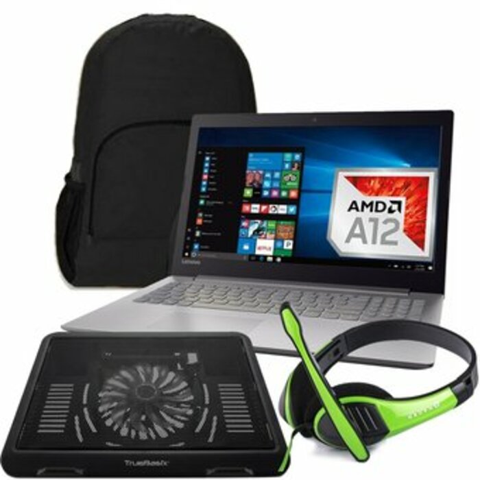 Laptop Lenovo Ideapad 320-15ABR 15'' AMD A12-9720P 1TB DD 12GB Ram + KIT - Gris