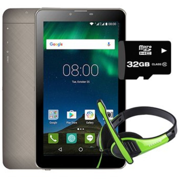Tablet Hyundai Koral 7w3x 8gb Android 8 3g + KIT - Negro