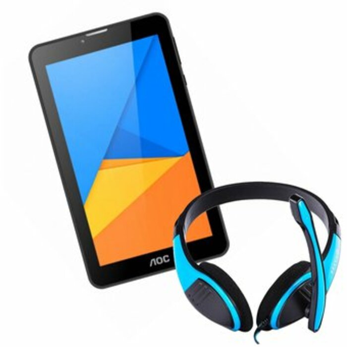 Tablet Aoc A726 7" Almacenamiento 8GB Android Wifi - Negro +Audífonos