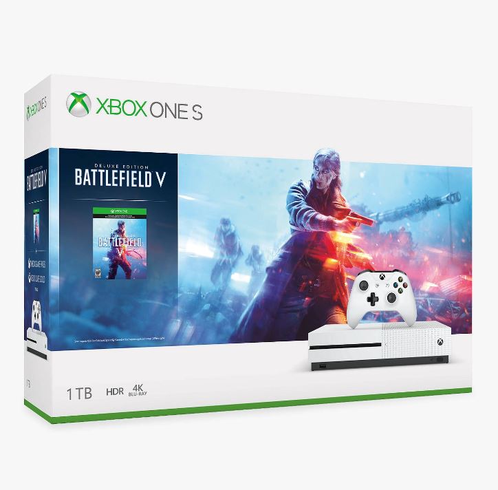 Consola Xbox One S Battlefield V Microsoft 1Tb 4K + Gold