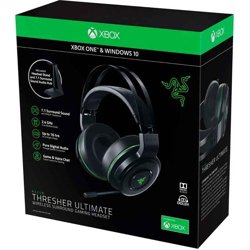 Audifonos Gamer RAZER THRESHER Ultimate Xbox One Inalambricos RZ04-01480100-R3U1 