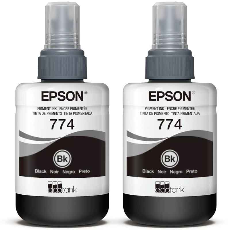 Kit 2 Botellas Tinta EPSON T774 Negro para M100 M105 M200 M205 