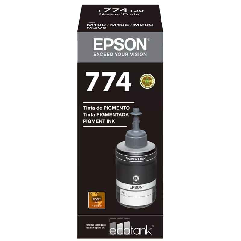 Kit 2 Botellas Tinta EPSON T774 Negro para M100 M105 M200 M205 