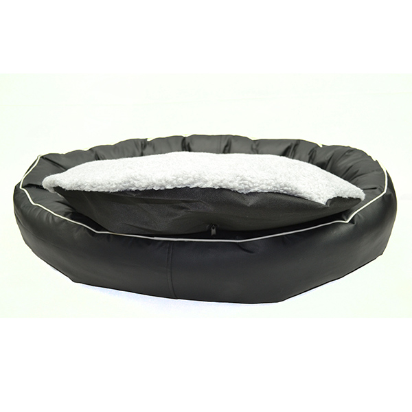 Cama Para Perro Mediano Premium Negro Lunics Pets