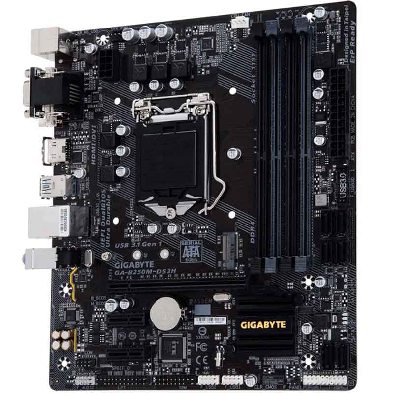 Tarjeta Madre Reacondicionada Gigabyte B250m-ds3h Ddr4 Lga 1151 Dvi Hdmi