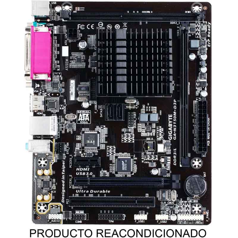 Tarjeta Madre Gigabyte Ga-n3150m-d3p N3150 1,6 Ghz Ddr3