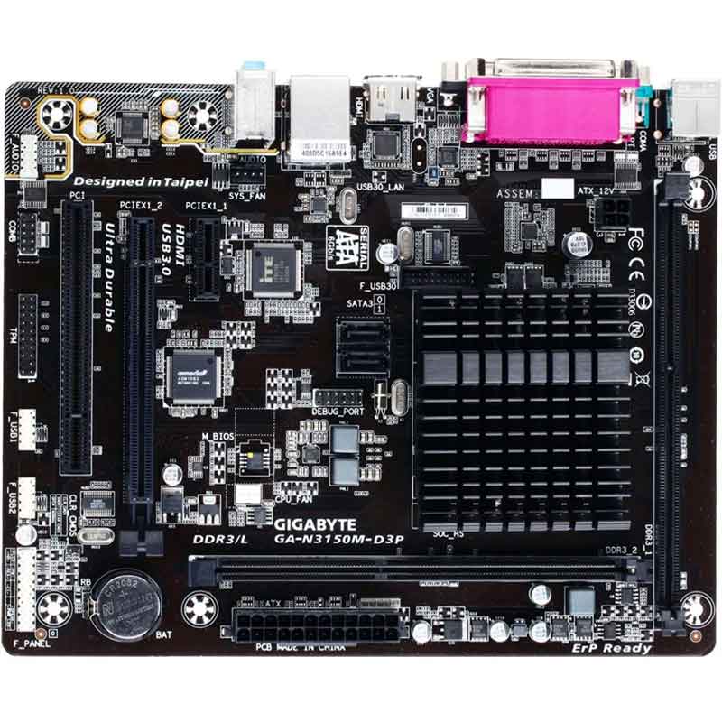 Tarjeta Madre Gigabyte Ga-n3150m-d3p N3150 1,6 Ghz Ddr3