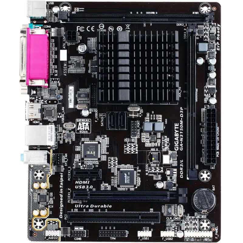 Tarjeta Madre Gigabyte Ga-n3150m-d3p N3150 1,6 Ghz Ddr3