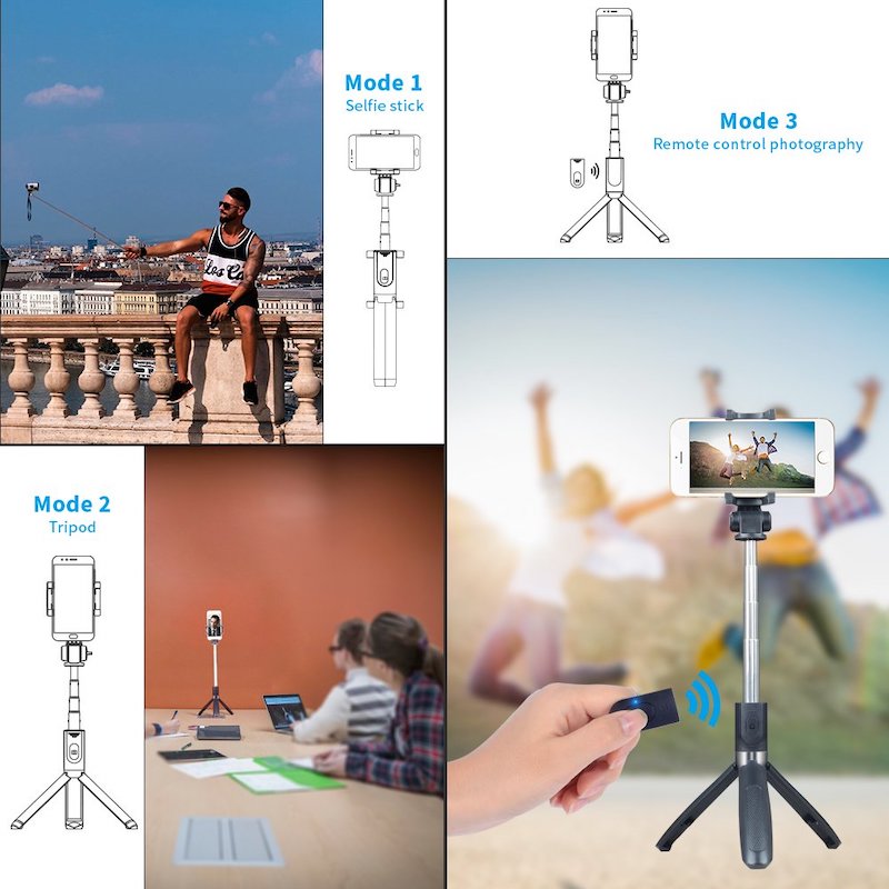 Selfie Stick y Tripie Apexel APLD4 con Obturador Bluetooth 