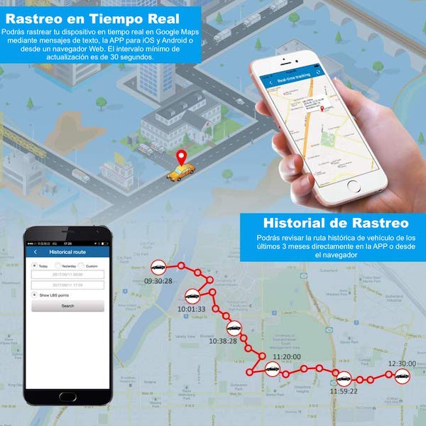 Rastreador Gps para Auto Tk905B con Imán Batería 150 Días