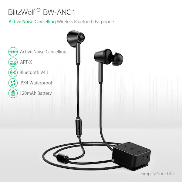 Audífonos BWANC1 Ideales para Llamadas IPX4 ACN HiFi Función Manos Libres 