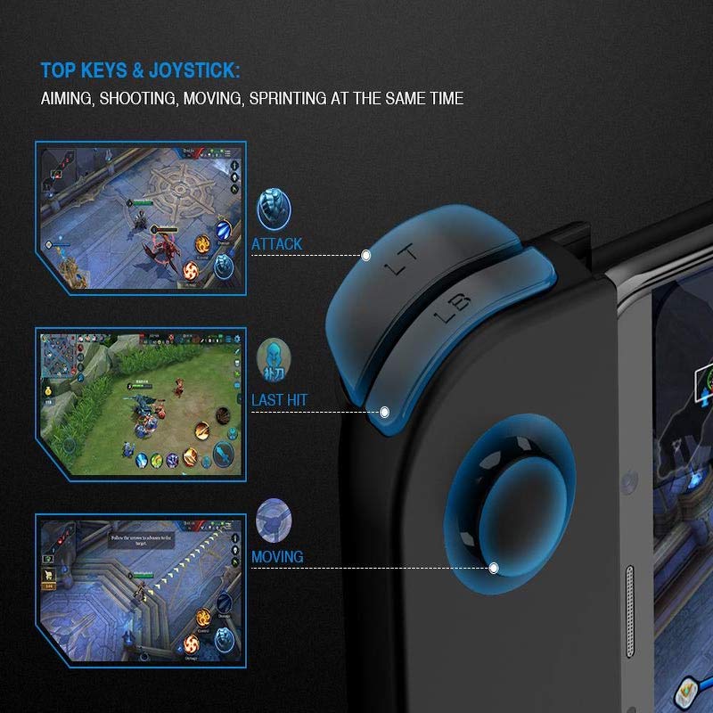 Gamepad GameSir T6 con Joystick 4 Botones Apagado Automático Grip Ajustable Especial para Juegos 