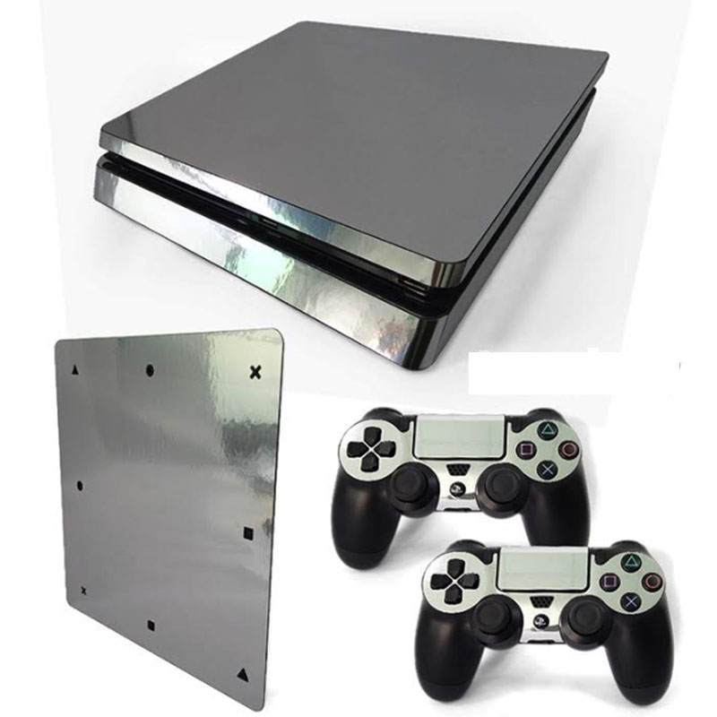 Ps4 Slim Skin Estampa Pegatina Para Playstation 4 Slim Plata