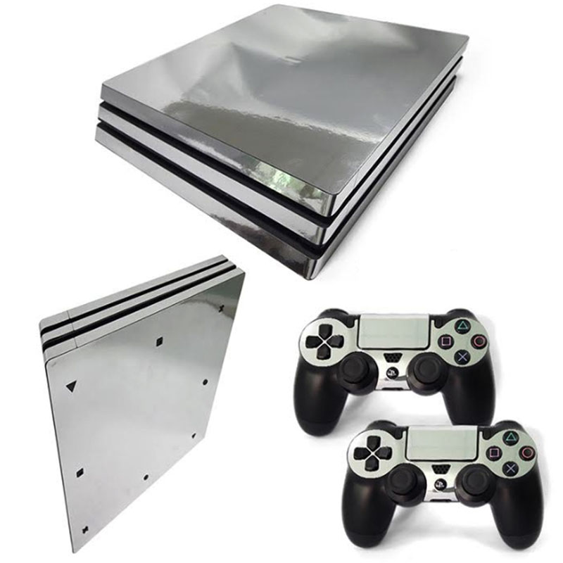 Ps4 Pro Skin Estampa Pegatina Para Playstation 4 Pro Plata