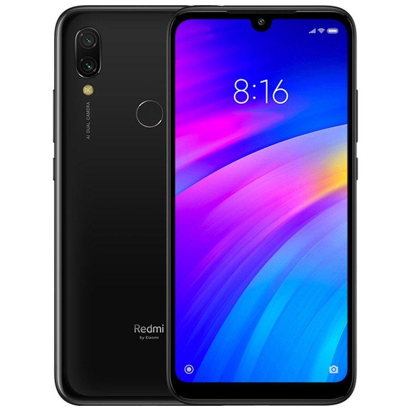 Celular Xiaomi Redmi 7 32Gb 3Gb Ram 6.26 pulgadas 12+2MP Desbloqueado NEGRO