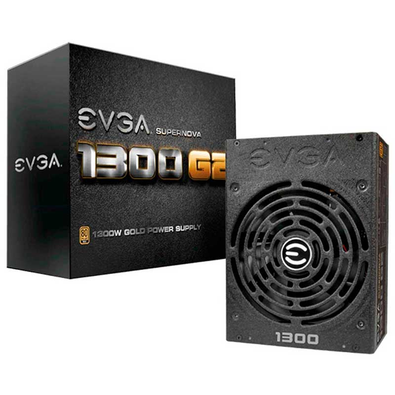 Fuente de Poder PC 1300W Gamer EVGA SuperNOVA 1300 G2 80 Plus Gold Modular 120-G2-1300-XR