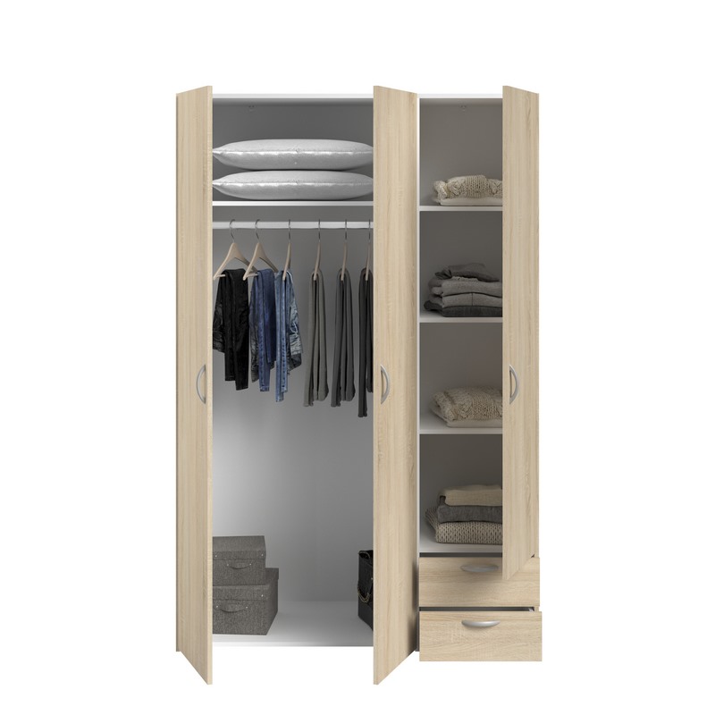 Armario New York 3 Puertas Roble - Kessa.