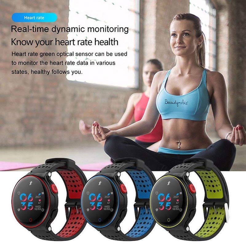Smartwatch X2 Plus Resistente al Agua IP68 Monitores de Presión Oxigeno y Frecuencia Cardiaca Rojo