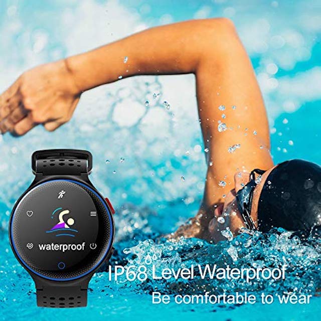 Smartwatch X2 Plus Resistente al Agua IP68 Monitores de Presión Oxigeno y Frecuencia Cardiaca Rojo