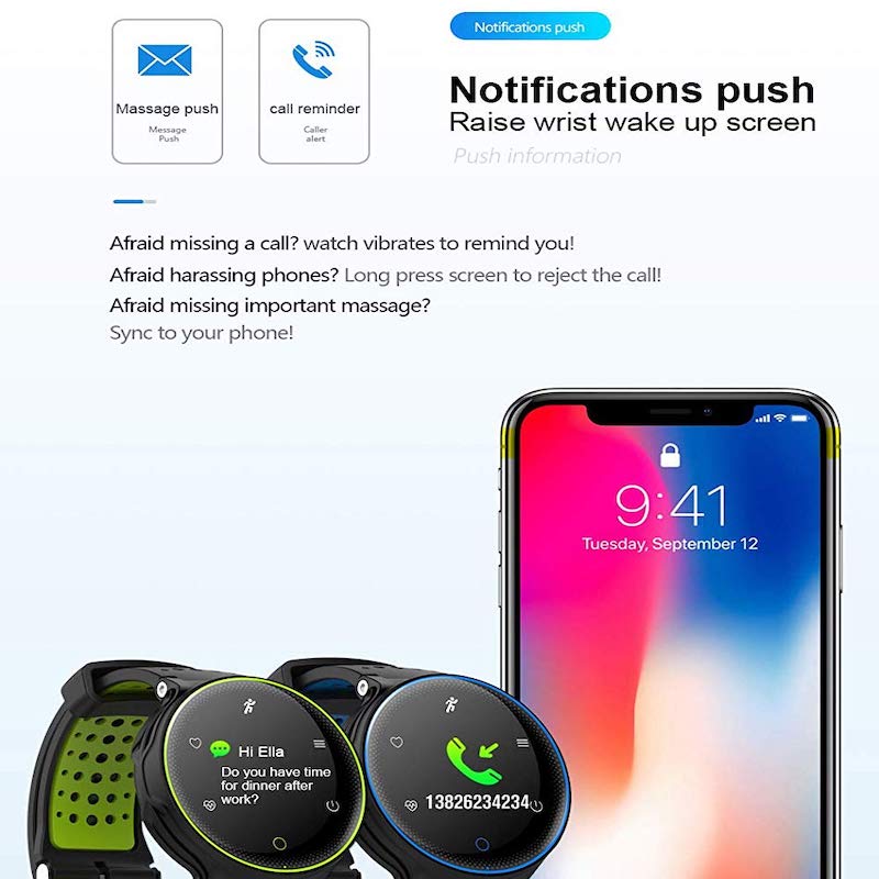 Smartwatch X2 Plus Resistente al Agua IP68 Monitores de Presión Oxigeno y Frecuencia Cardiaca Rojo