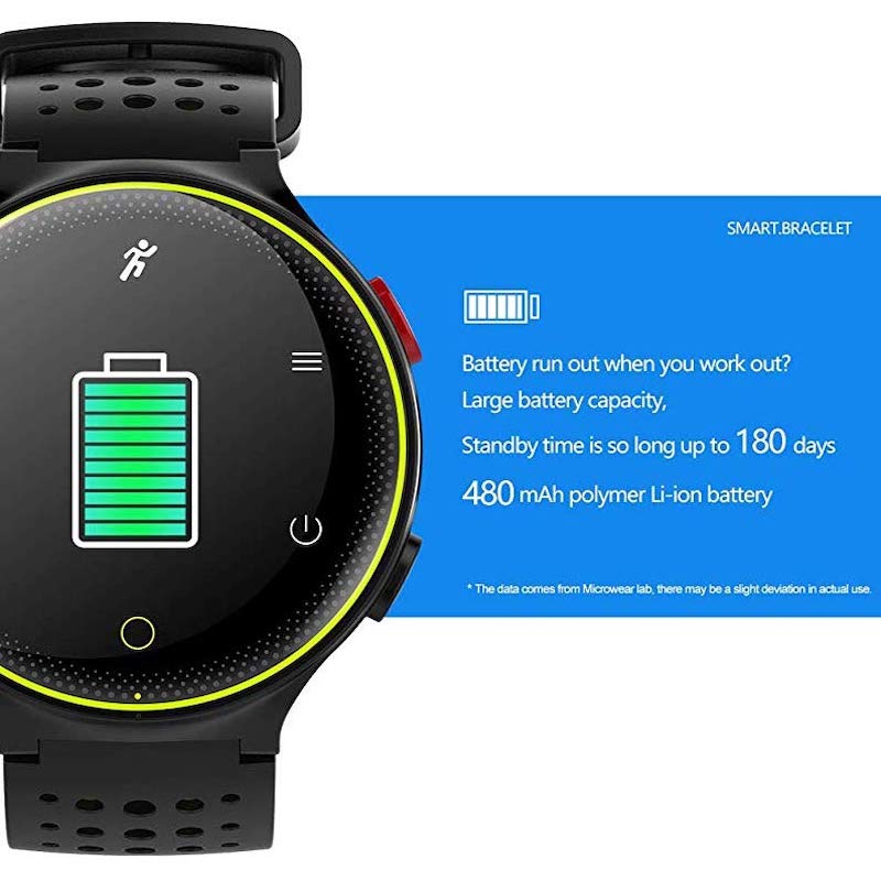 Smartwatch X2 Plus Resistente al Agua IP68 Monitores de Presión Oxigeno y Frecuencia Cardiaca Rojo