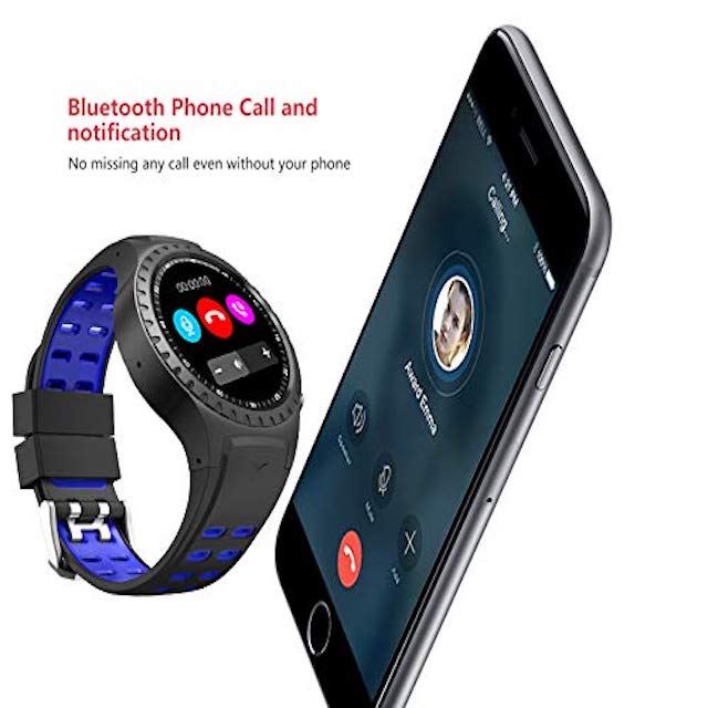 Smart Watch M1S GPS MultiSport SIM IP65 Notificaciones Brújula Android y IOS Azul