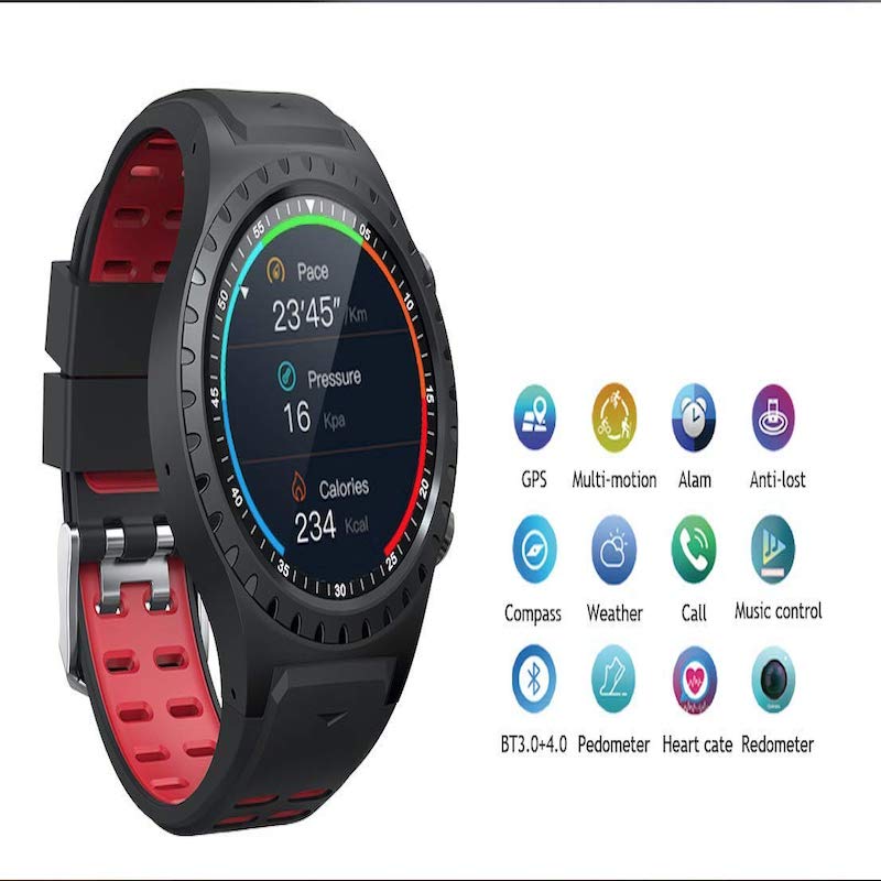 Smart Watch M1S GPS MultiSport SIM IP65 Notificaciones Brújula Android y IOS Azul