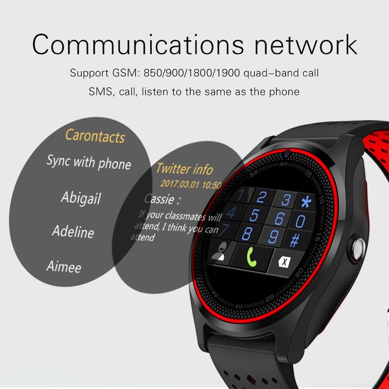 Smartwatch V9 con Función de Teléfono Llama Directamente desde el Reloj Verde