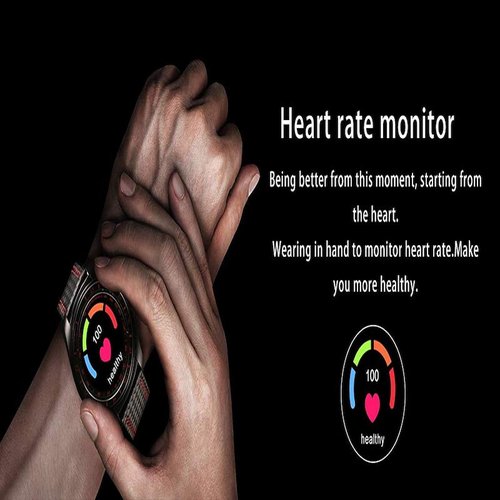 Smartwatch V10 Tarjeta SIM Cámara Frecuencia Cardiaca Correa Fibra de Carbono Negro