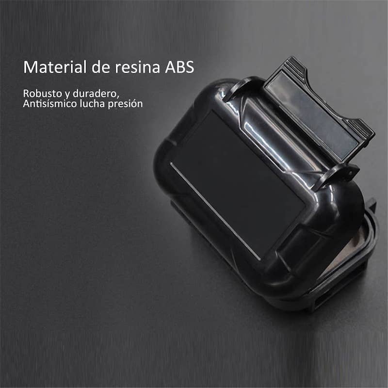 Estuche KZ ABS Rígido Para Audífonos Resina de Alta Resistencia Compacto Ligero Negro