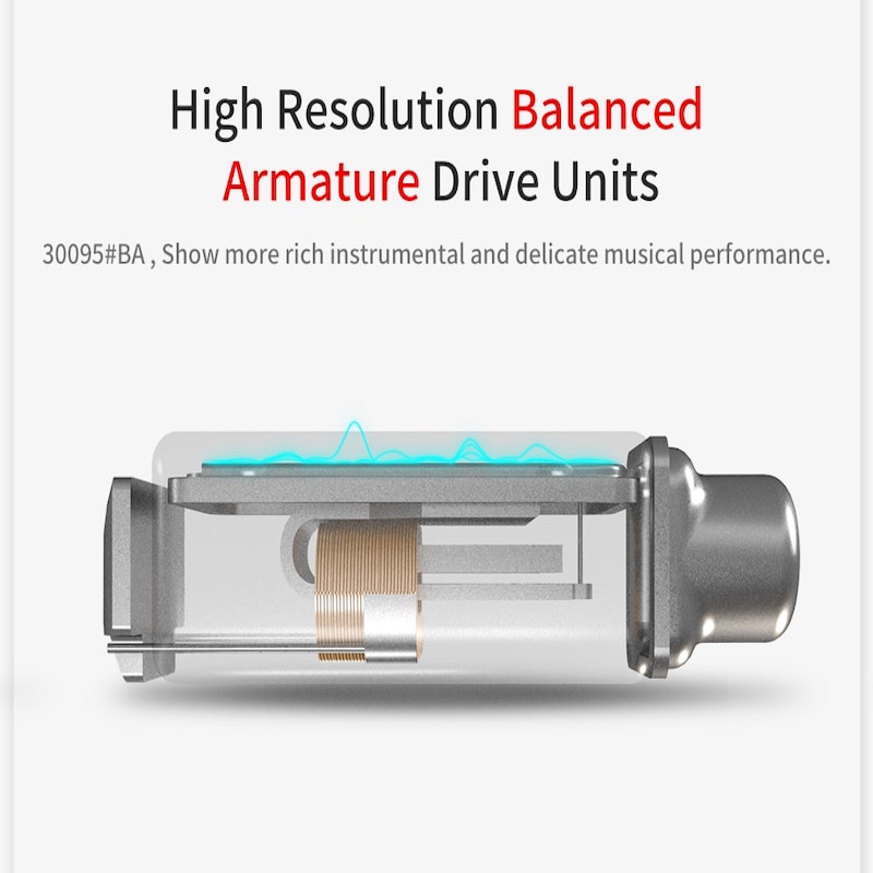 Audífonos KZ ZS4 con Micrófono HiFi Híbridos Jack 35mm para Gaming PC Xbox One PS4 Rojo