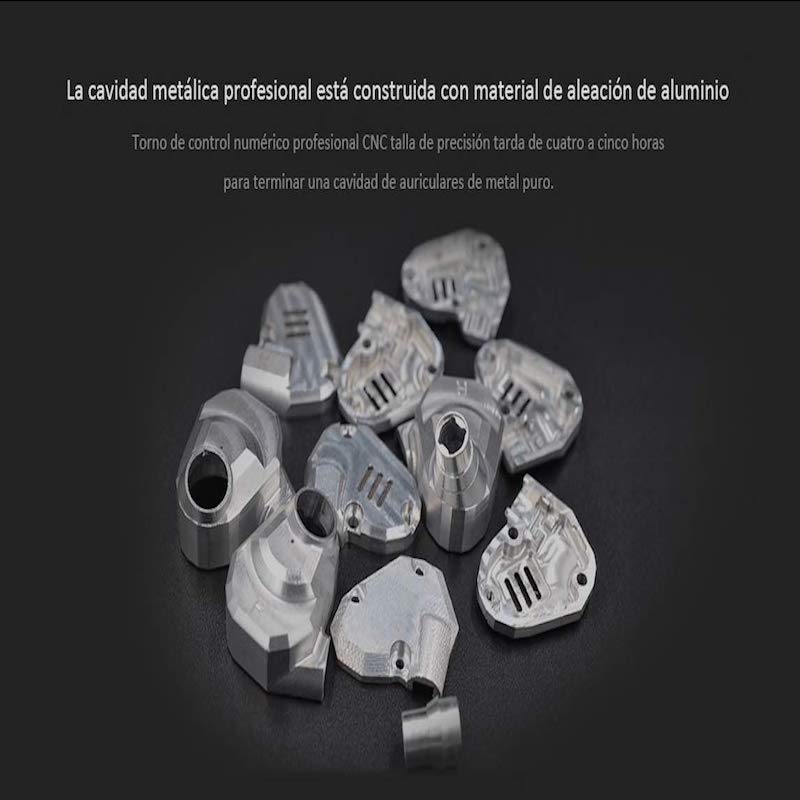 Audífonos KZ ZS6 Híbridos HIFI Quad Drivers Micrófono HD Verde