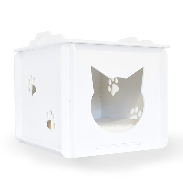 Casa Para Gato -Color Blanco