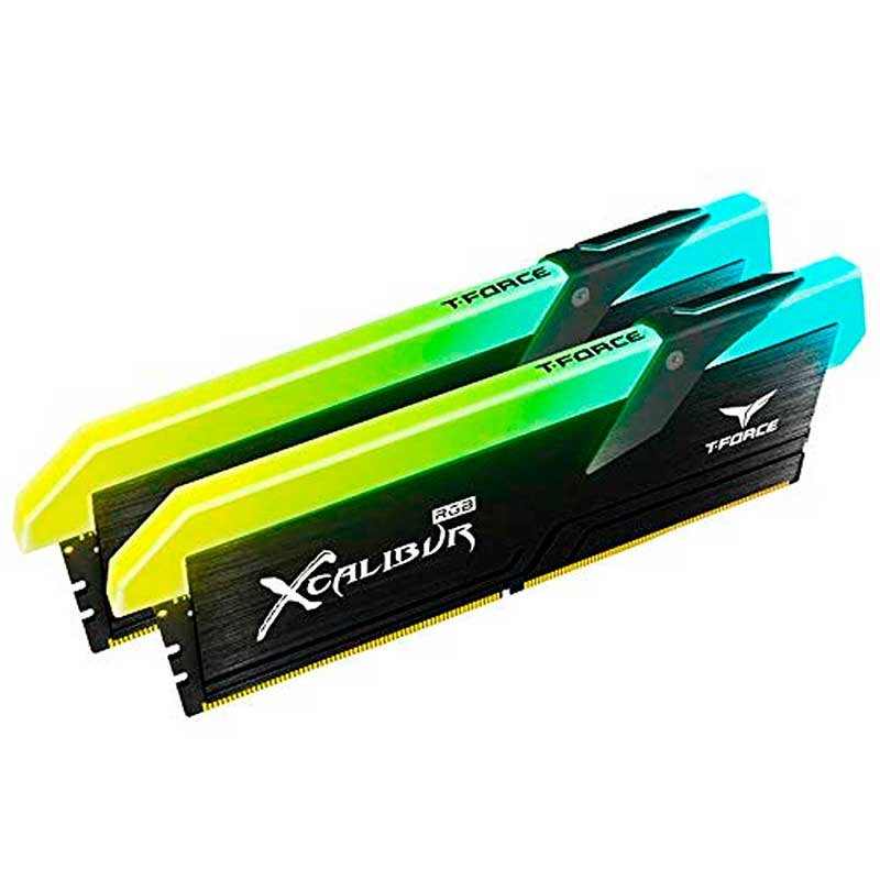 Memoria RAM DDR4 16GB 3600MHz TEAMGROUP T-Force XCALIBUR RGB 2X8GB TF5D416G3600HC18EDC01 